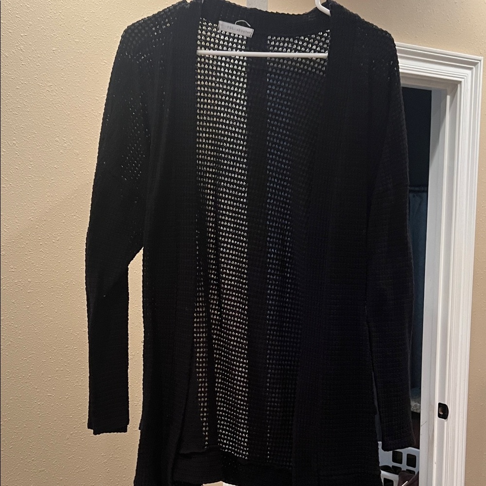 Chic Black Knit Cardigan